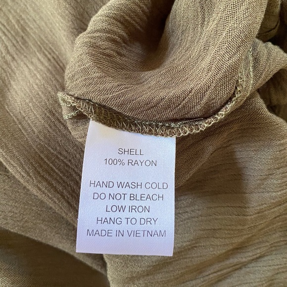 Windsor Summer Vibes Olive Gauze Dress - Picture 7 of 7